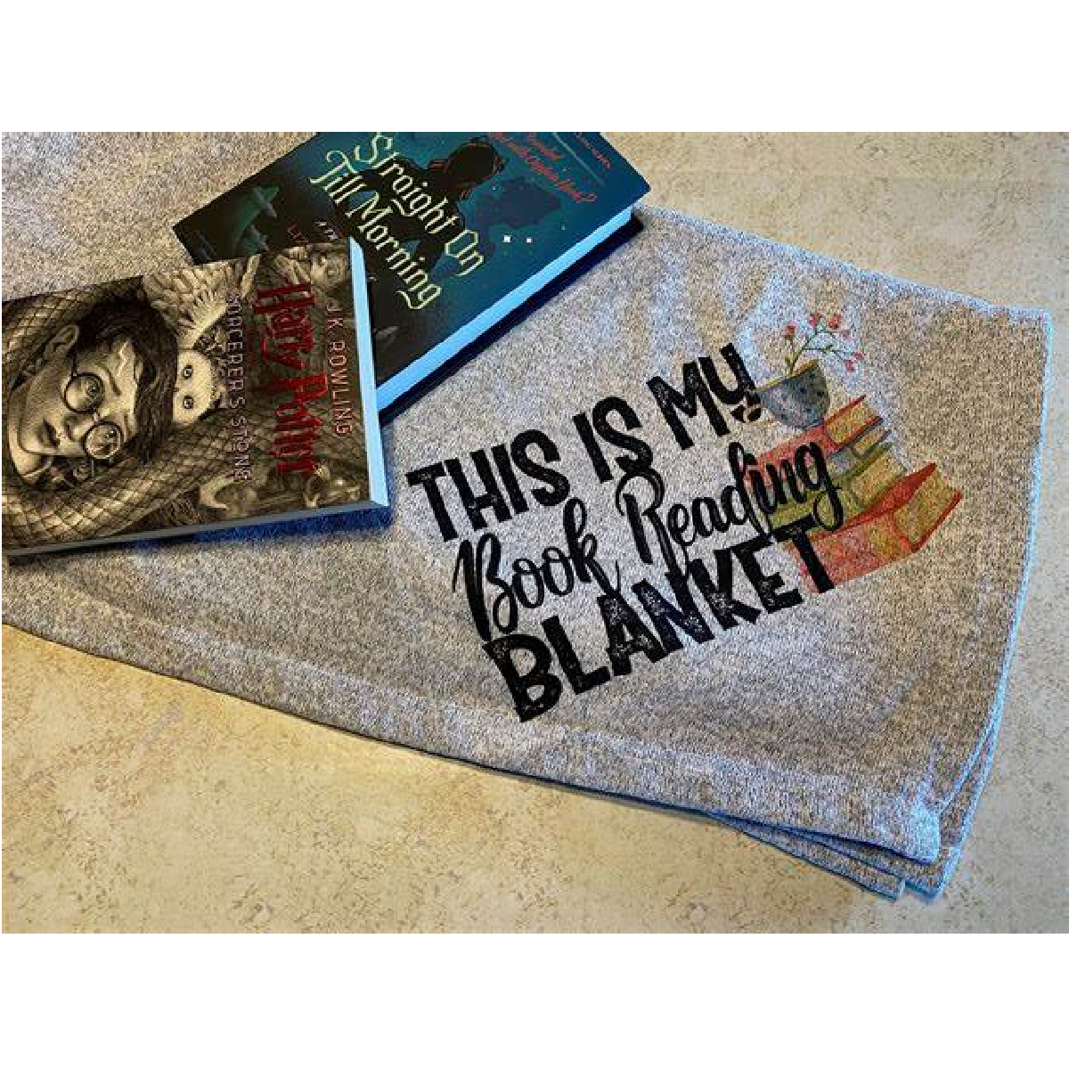 This is my Book Reading Sweater Blanket!