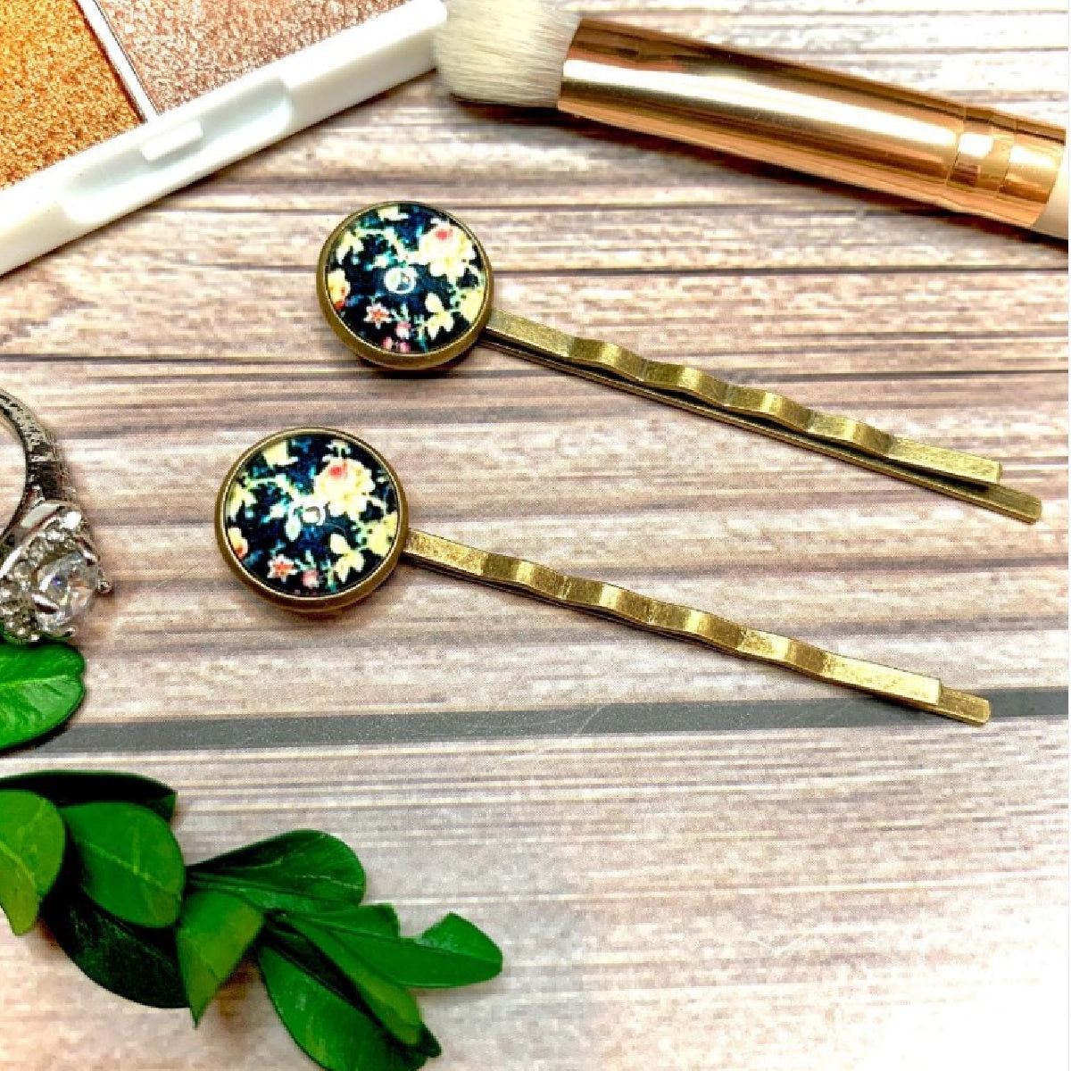 Vintage Floral Bobby Pins