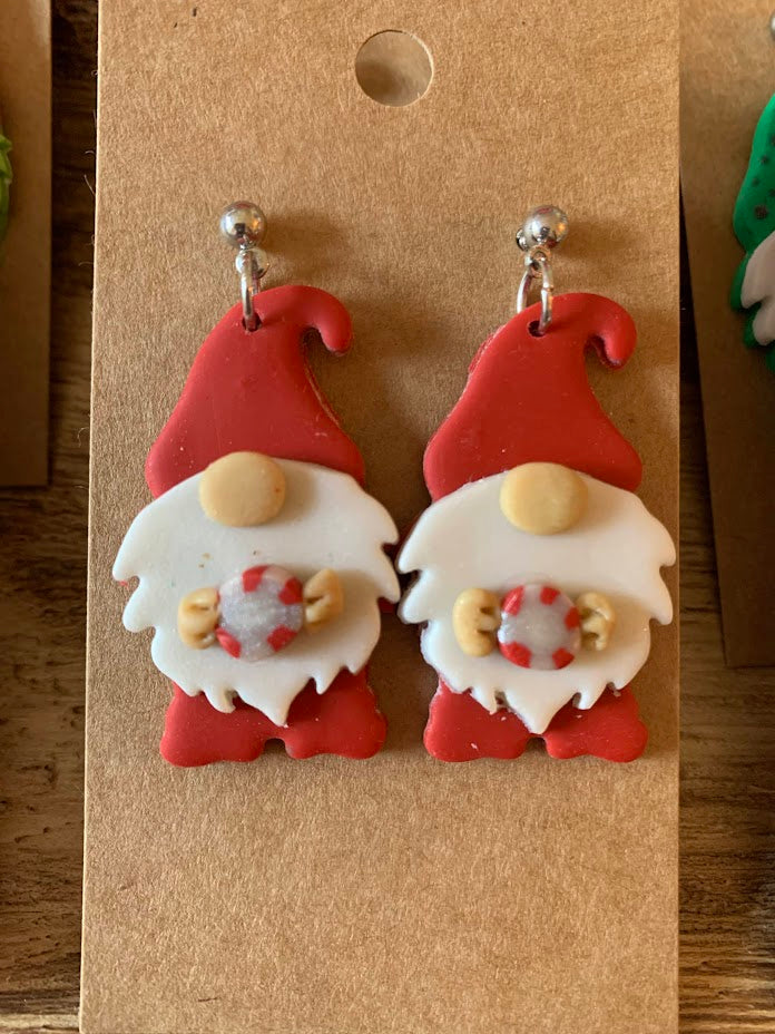 Holiday Gnome Dangle Earrings