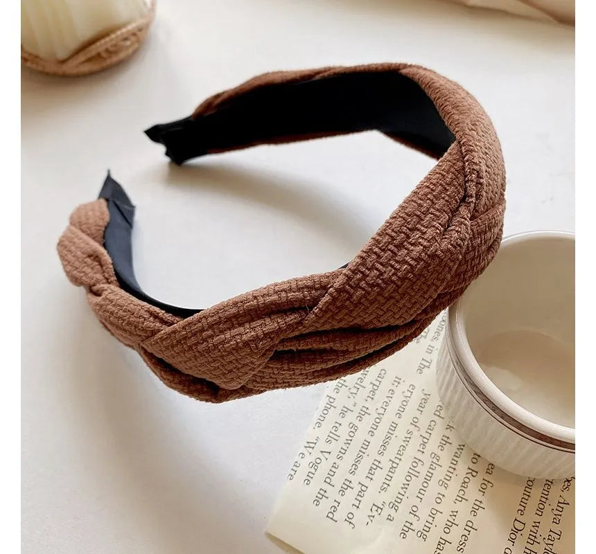 Vintage Fabric Twist Braided Hairband