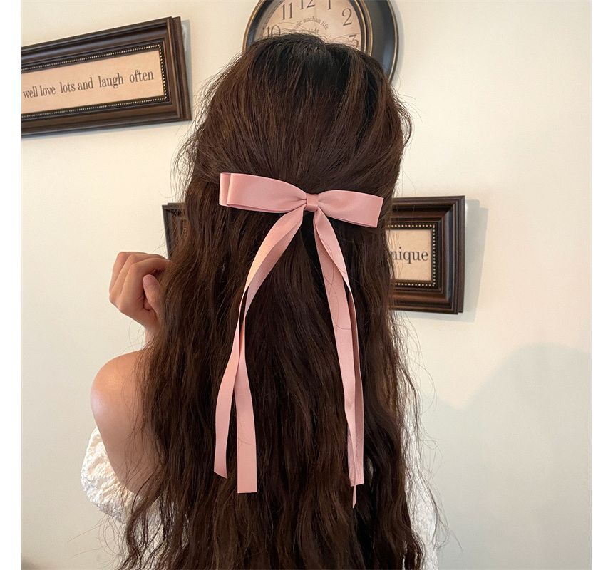 Satin Bow Barrette