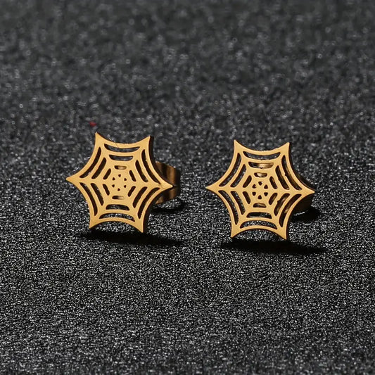 Spider Web Ladies Stud Earrings