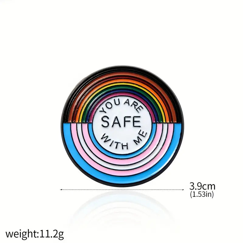 Safe With Me Pin