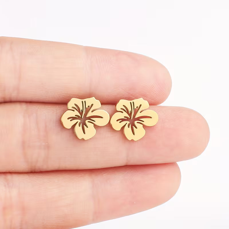 Hollow Flower Stud Earrings