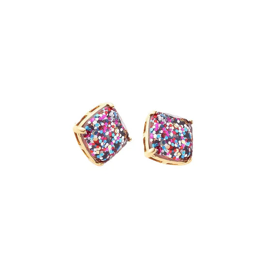 Glitter Stud Earrings