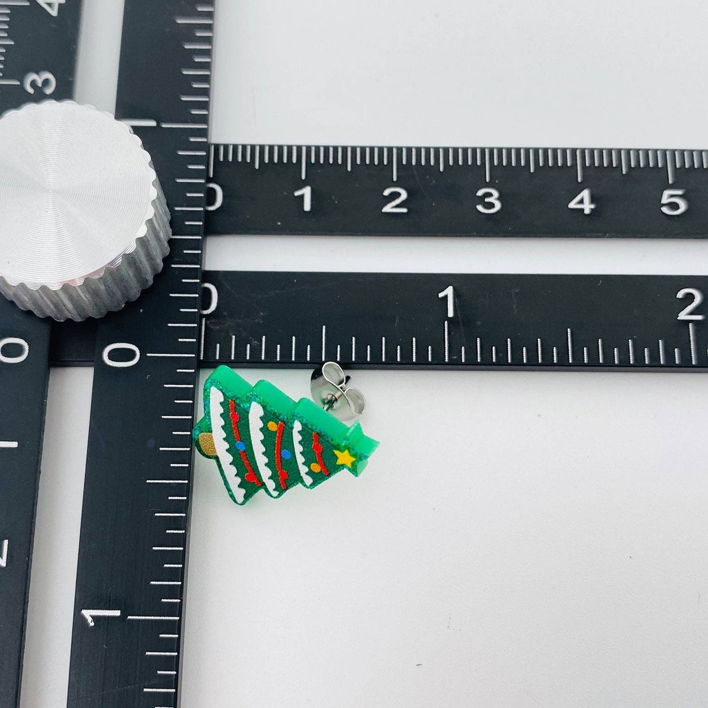 Christmas Gifts Acrylic Green Christmas Tree Ear Studs