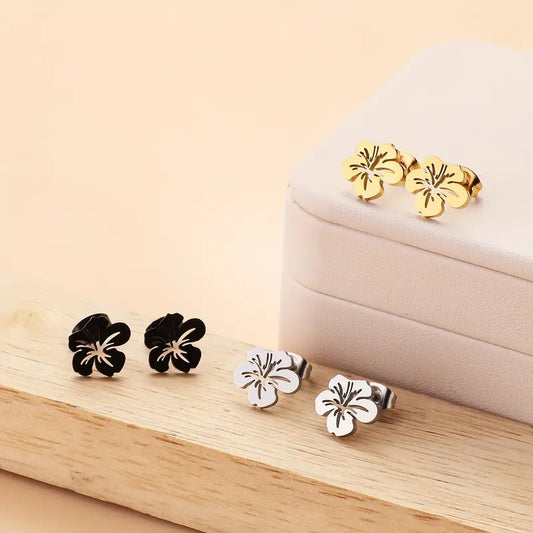 Hollow Flower Stud Earrings