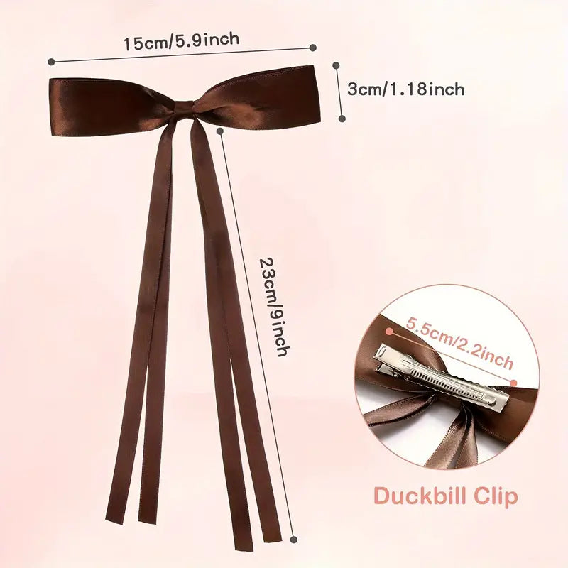 Satin Bow Barrette