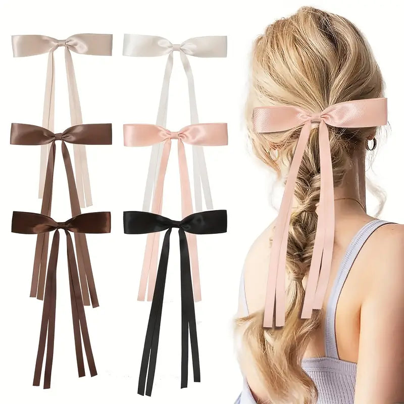 Satin Bow Barrette