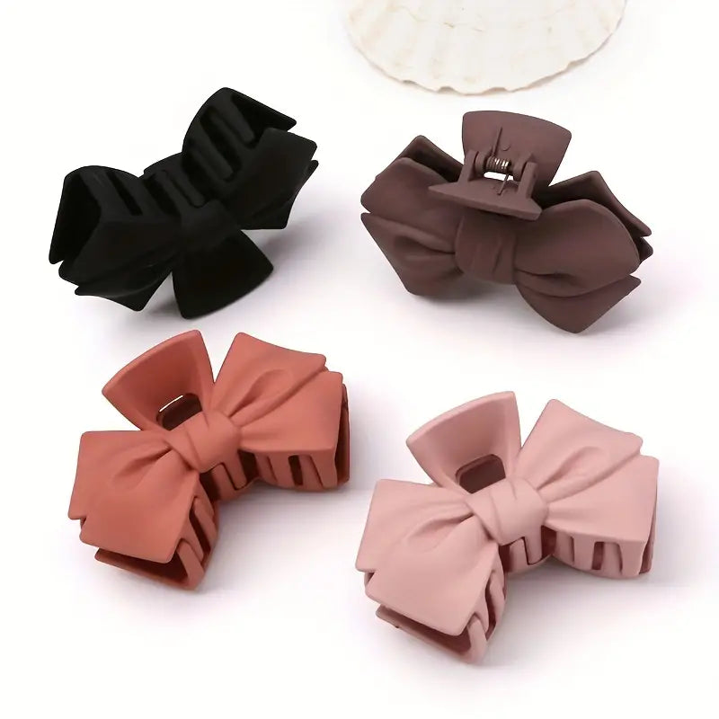 Matte Bow Hair Clip