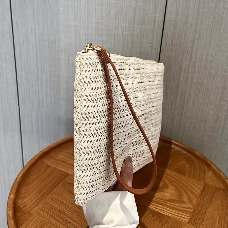 Straw Woven Clutch Bag