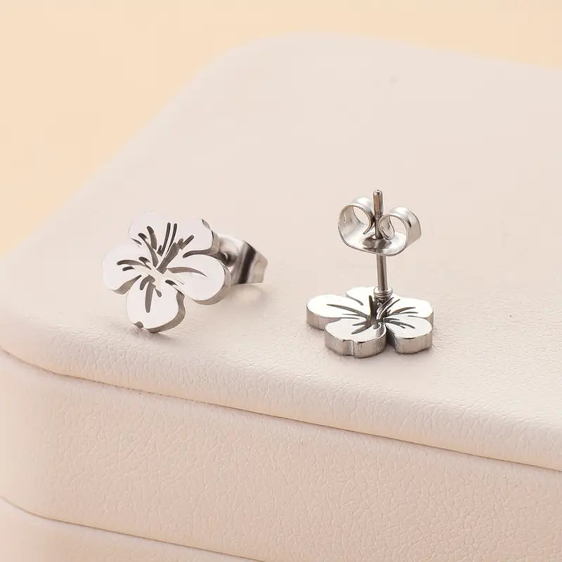 Hollow Flower Stud Earrings
