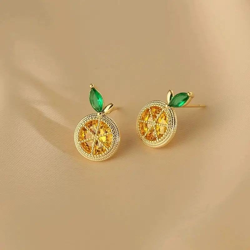 Sweet Lemon Stud Earrings