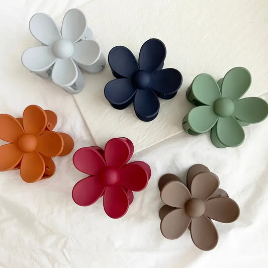 Flower 3-Inch Hair Clips