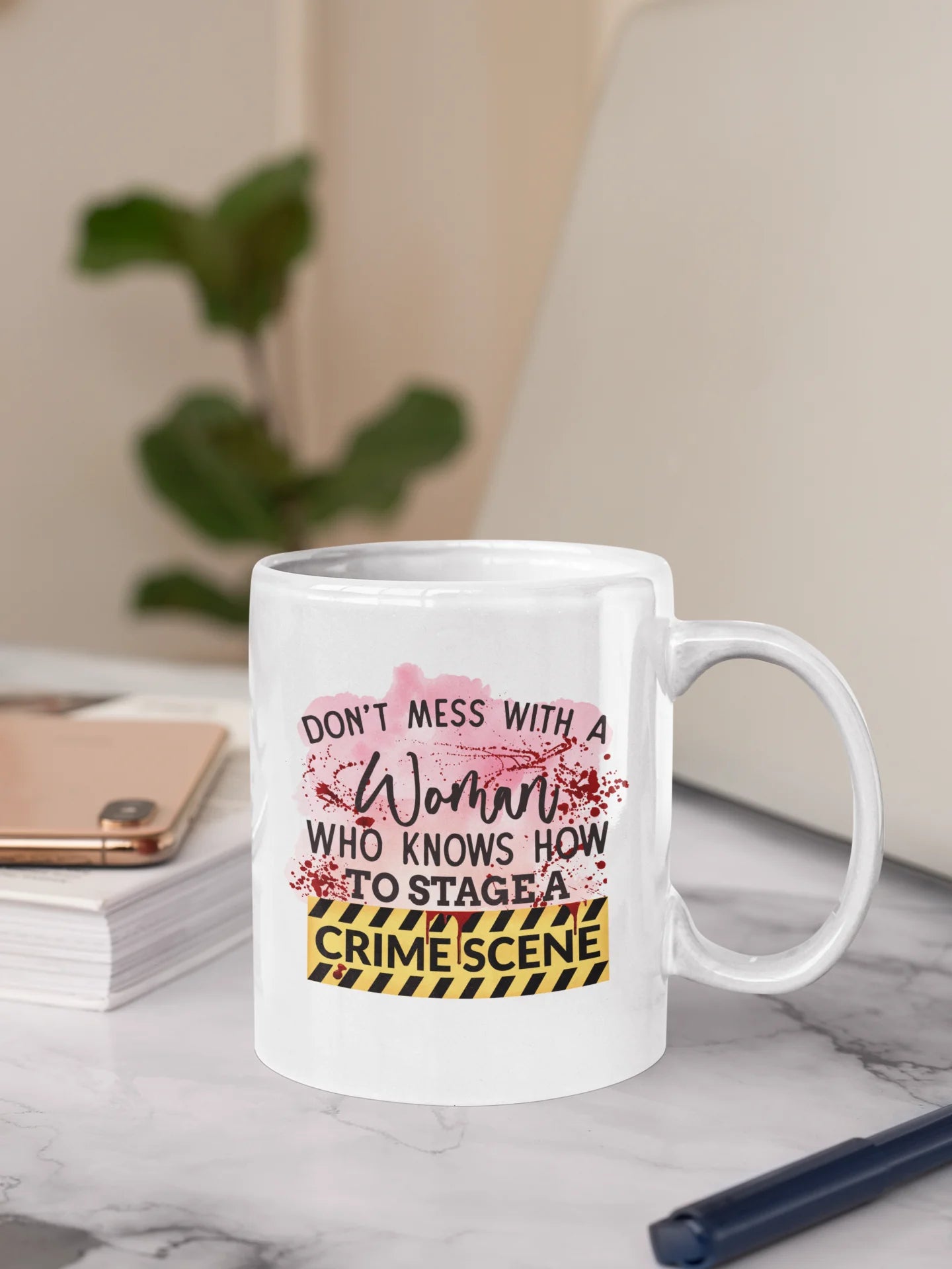 Don't Mess With A Woman Ceramic Mug