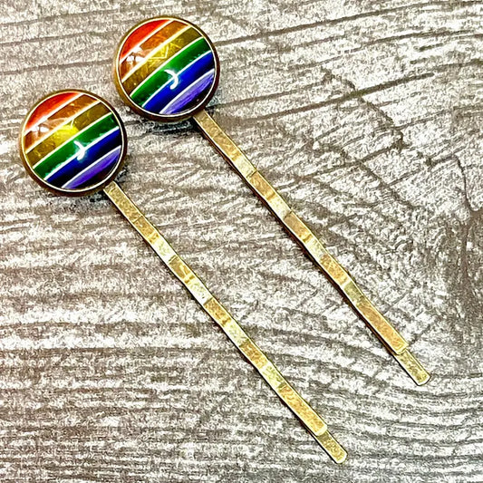 Rainbow Bobby Pins