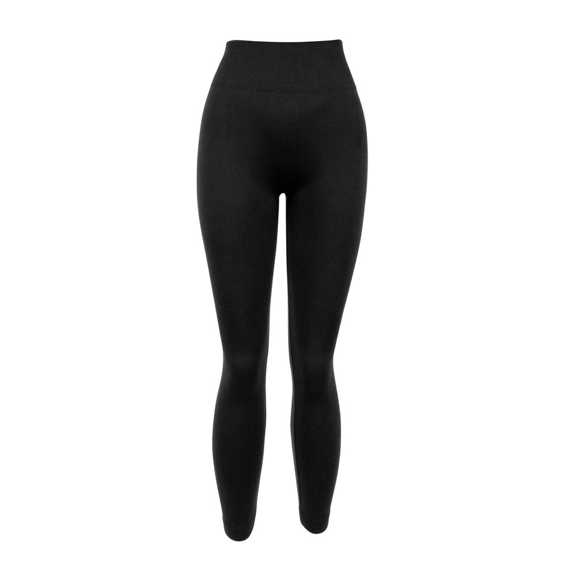 Britt's Knits Black Fleece Lined Leggings