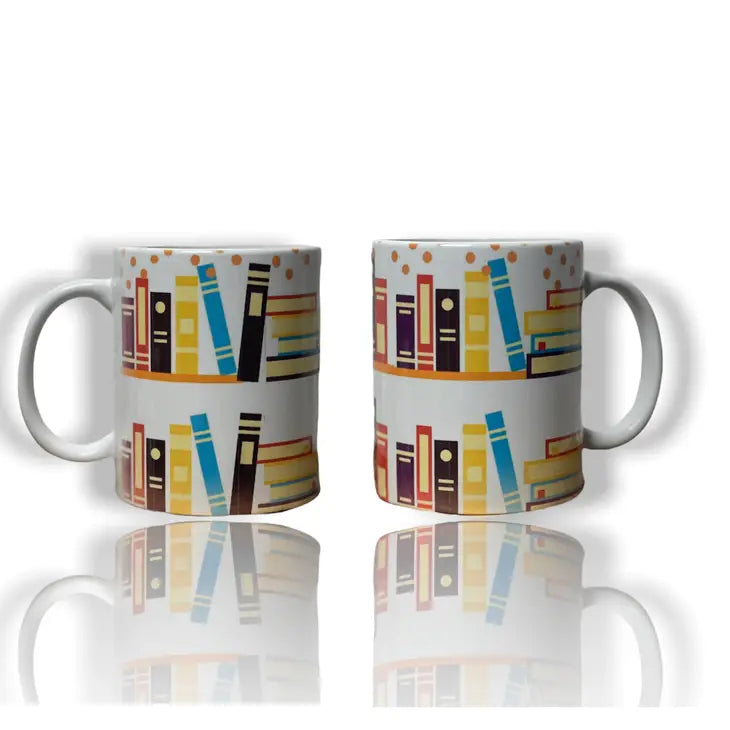 Book Shelf Ceramic Mug