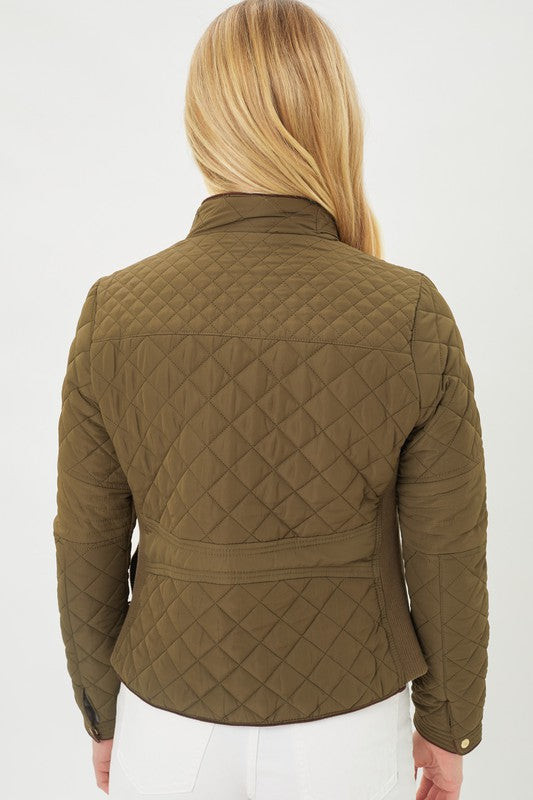 Ultra Lightweight Quilted Padded Zip Up Jacket