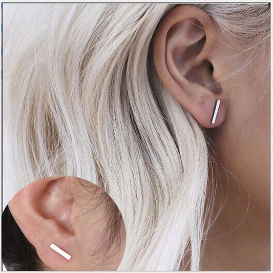 Small Bar Studs Earrings