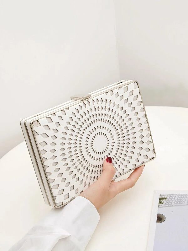 Laser Cut Box Clutch