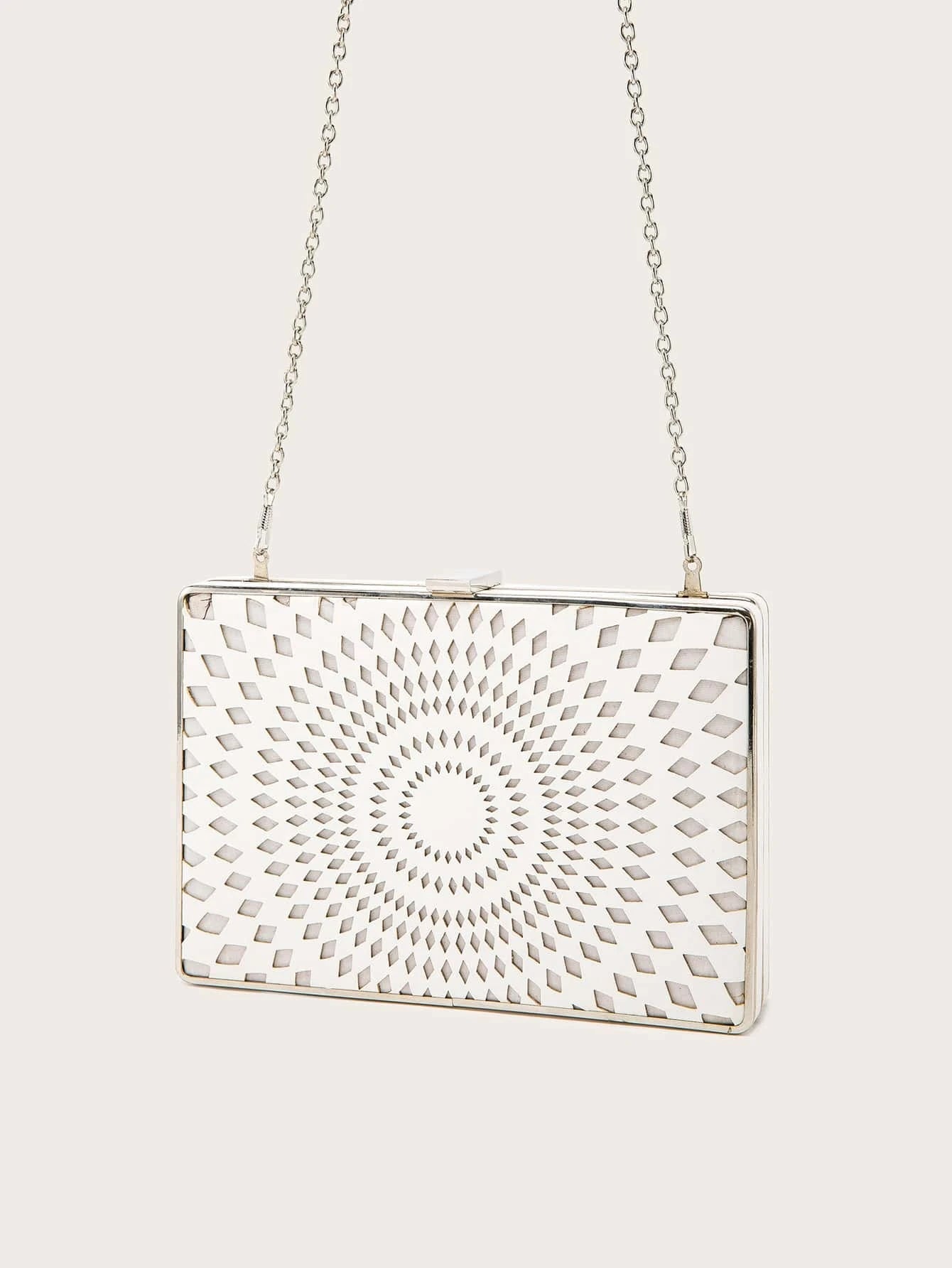 Laser Cut Box Clutch