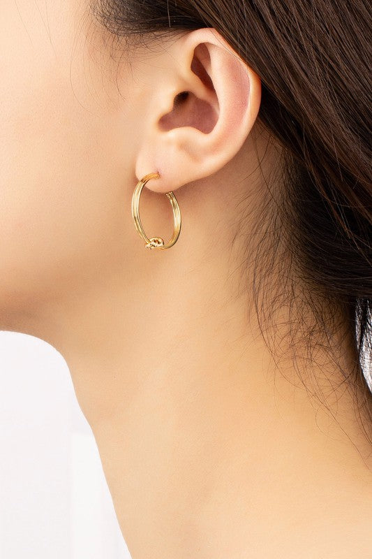 The Love Knot Hoop Earrings