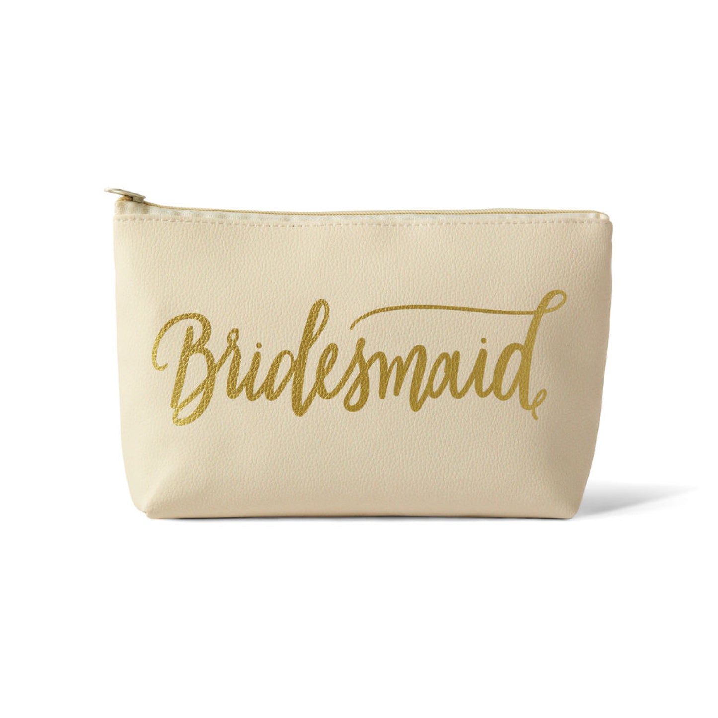 Cream Bridesmaid Makeup Bag