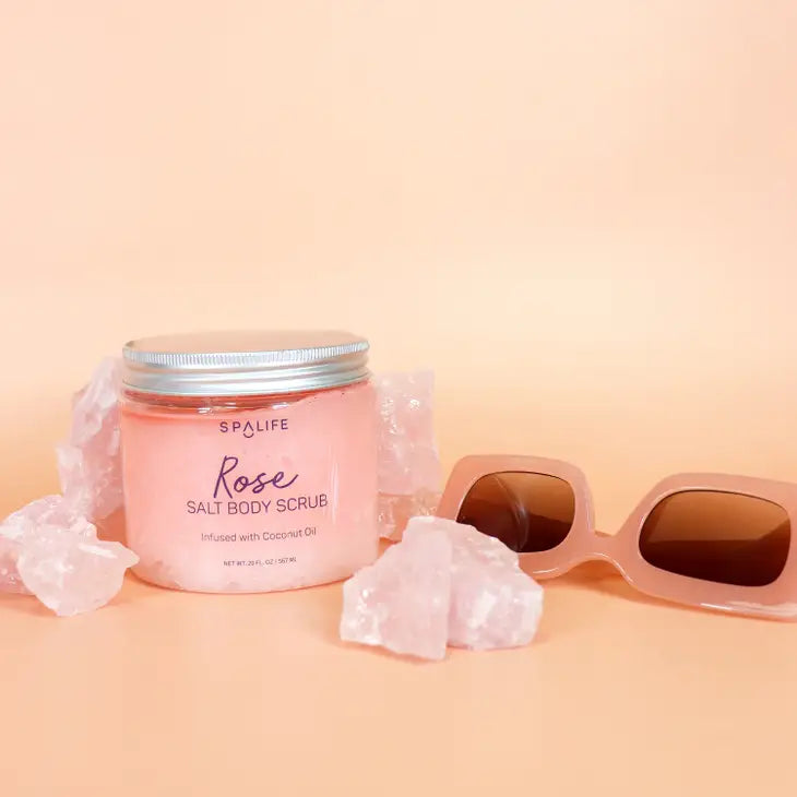 Rose Body Scrub Infused with Coconut Oil