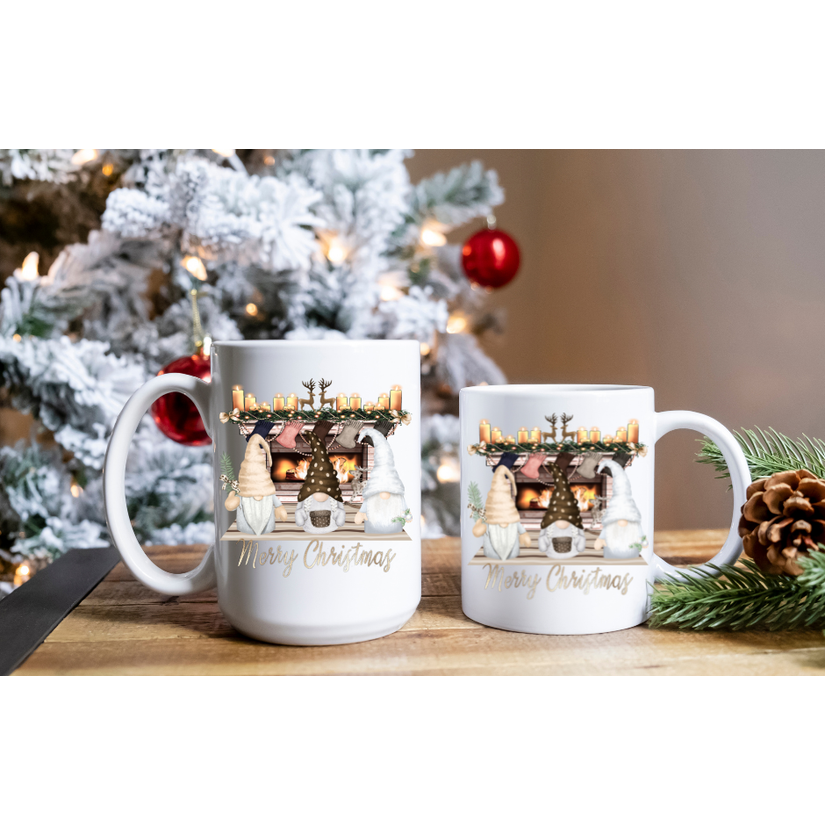 Merry Gnomes Christmas Mug