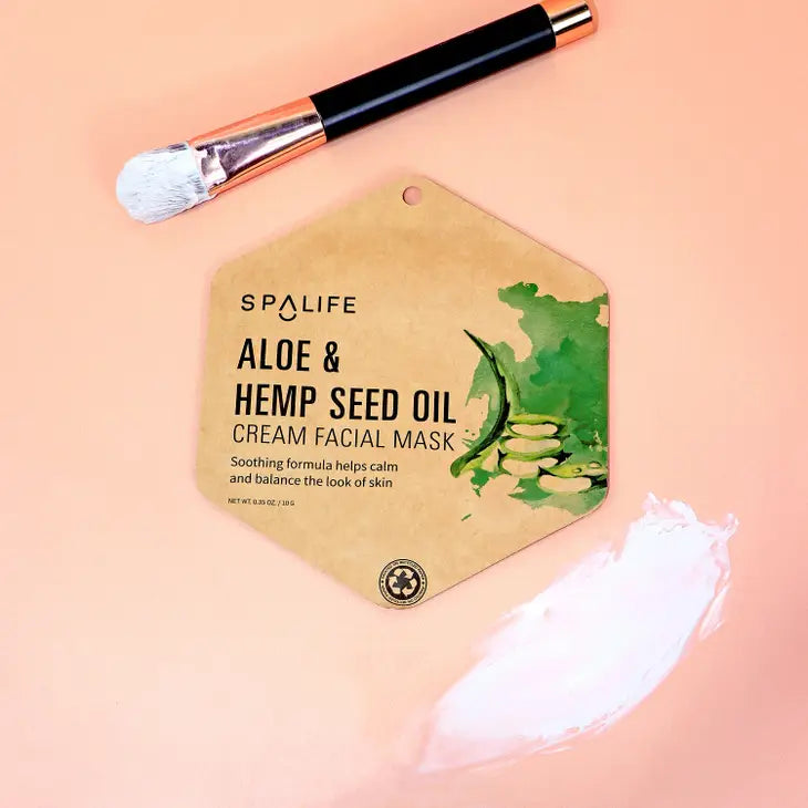 Aloe & Hemp Seed Oil Cream Facial Mask