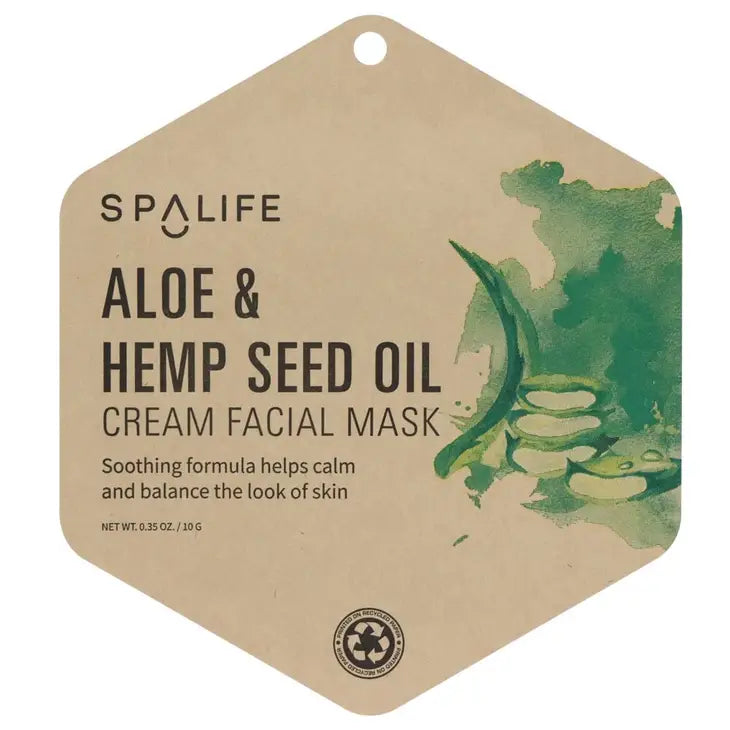 Aloe & Hemp Seed Oil Cream Facial Mask