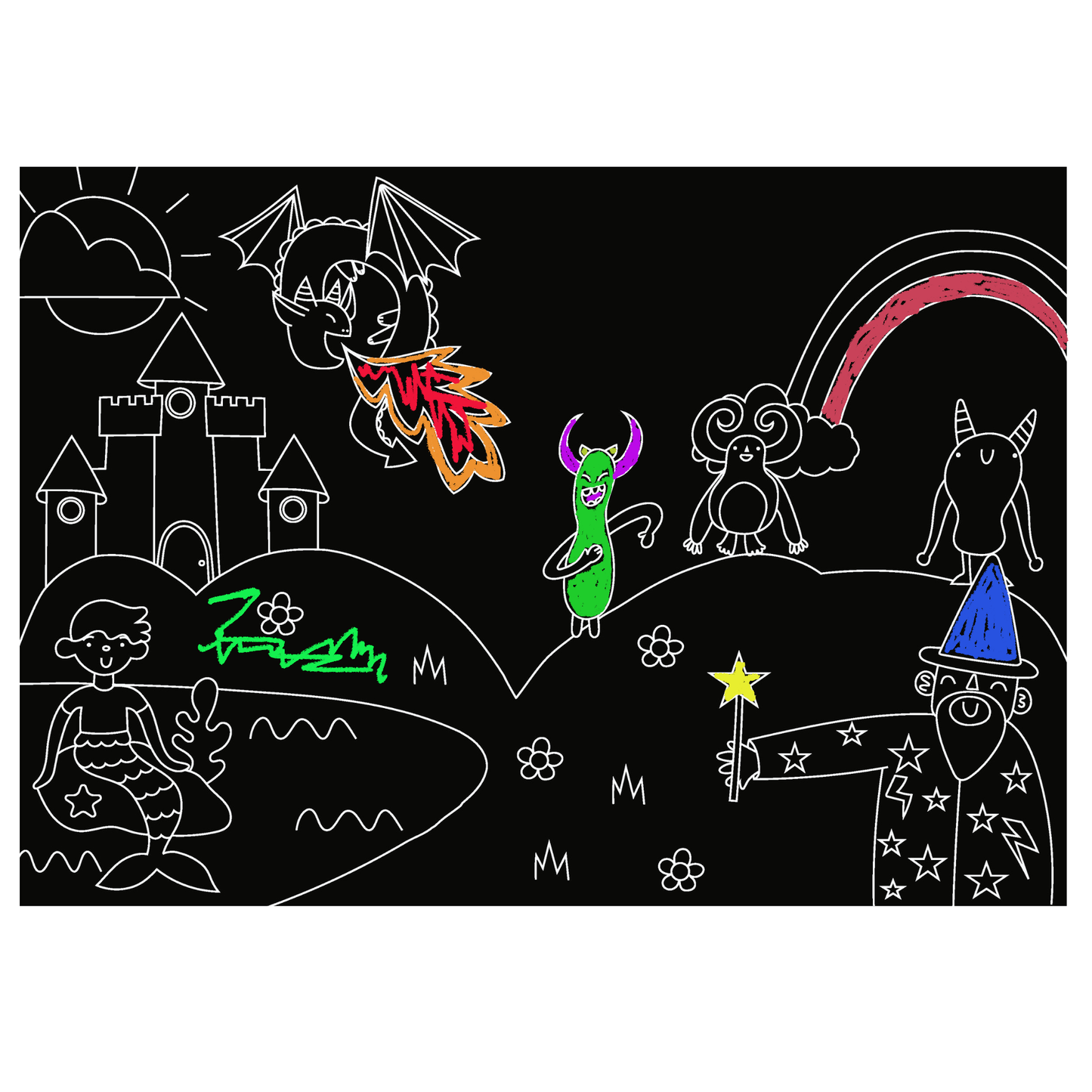 Chalkboard Placemat For Kids