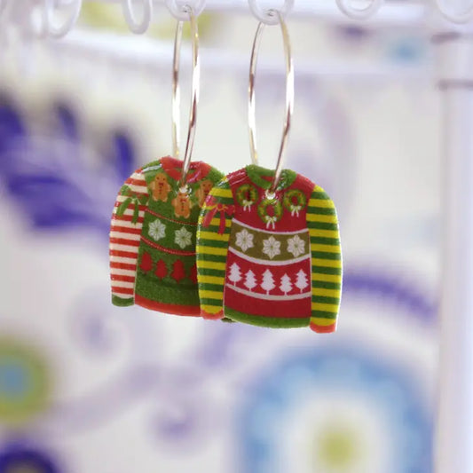 Ugly Christmas Sweater Earrings