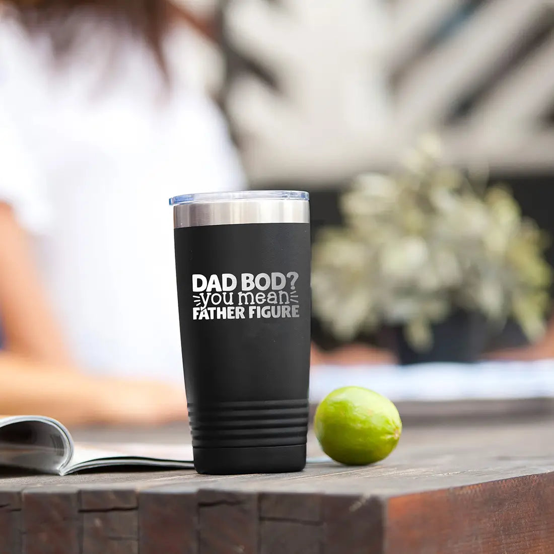 Dad Bod Black 20oz Insulated Tumbler