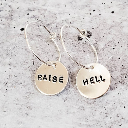 RAISE HELL Hoop Earrings