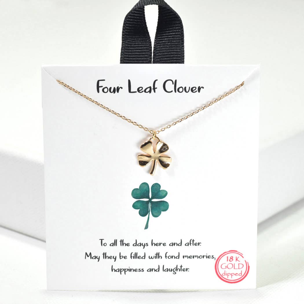 Four Leaf Clover Charm Necklace