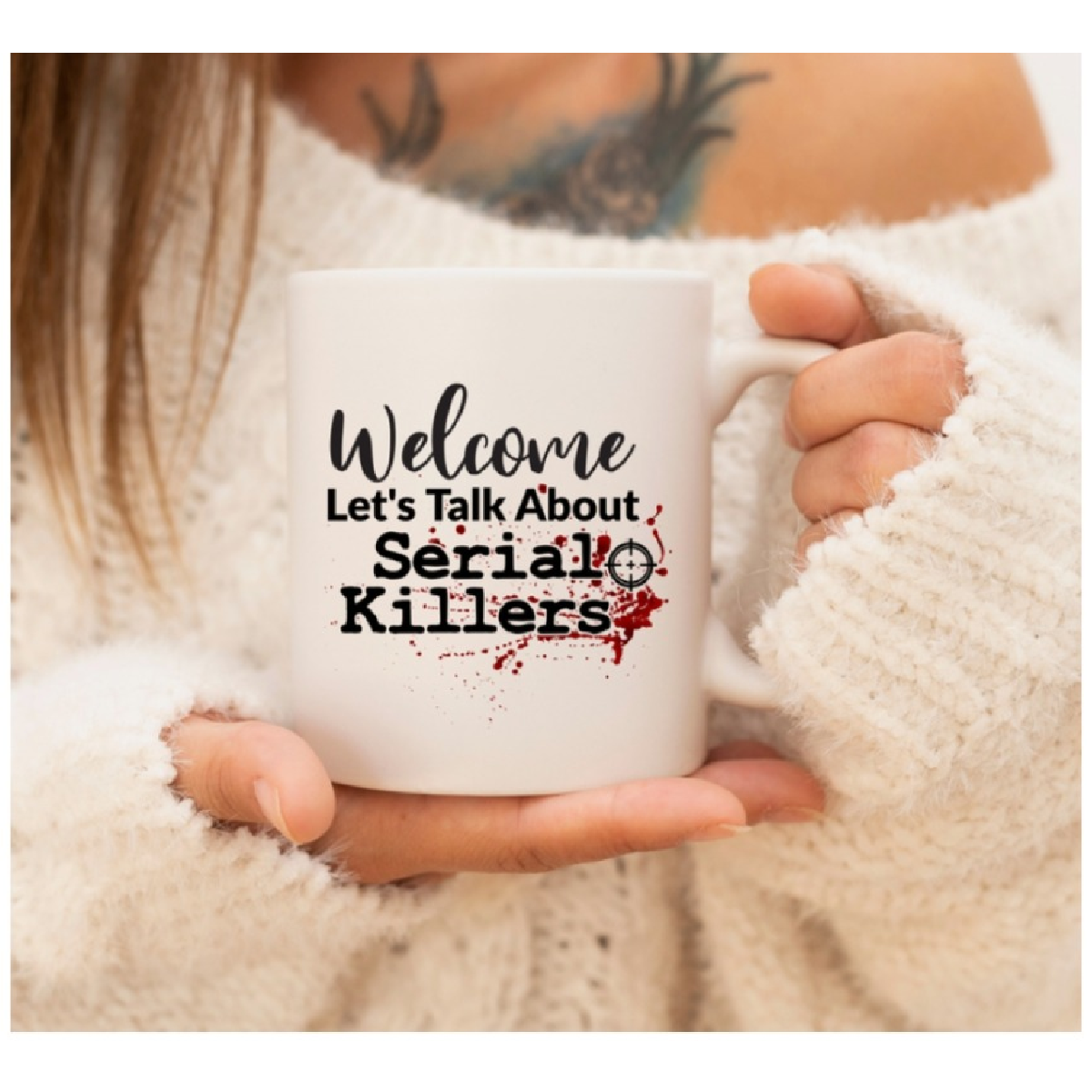 Welcome Let's Talk Crime Ceramic Mug