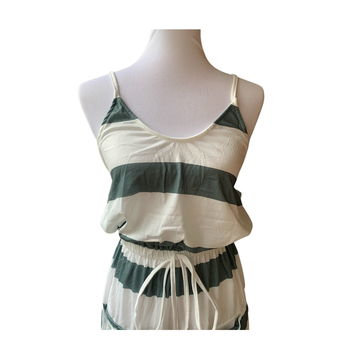 V-Neck Spaghetti Strap Knitted Mini Dress