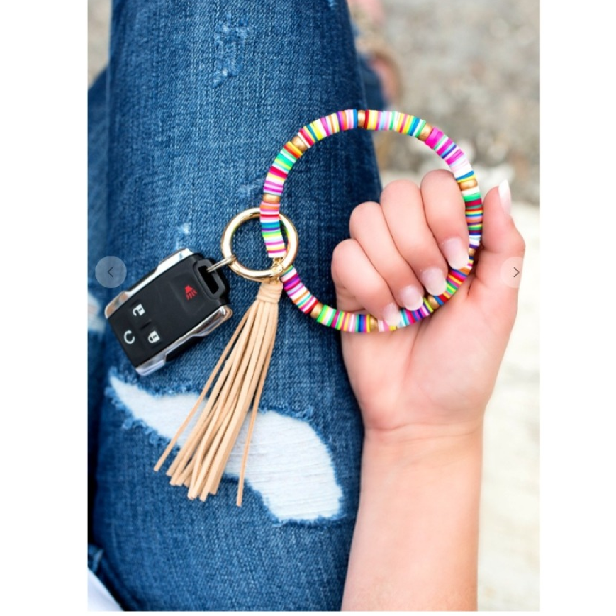 Boho Key Ring Bangle Keychain