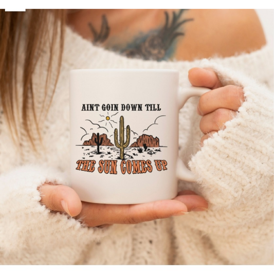 The Sun Comes Up Country Ceramic Mug