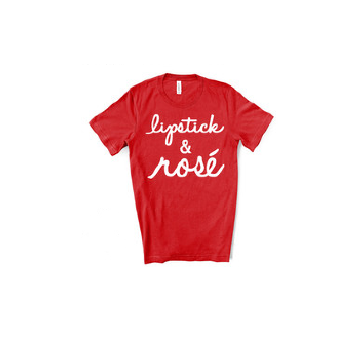 Lipstick and Rose Graphic T Shirt