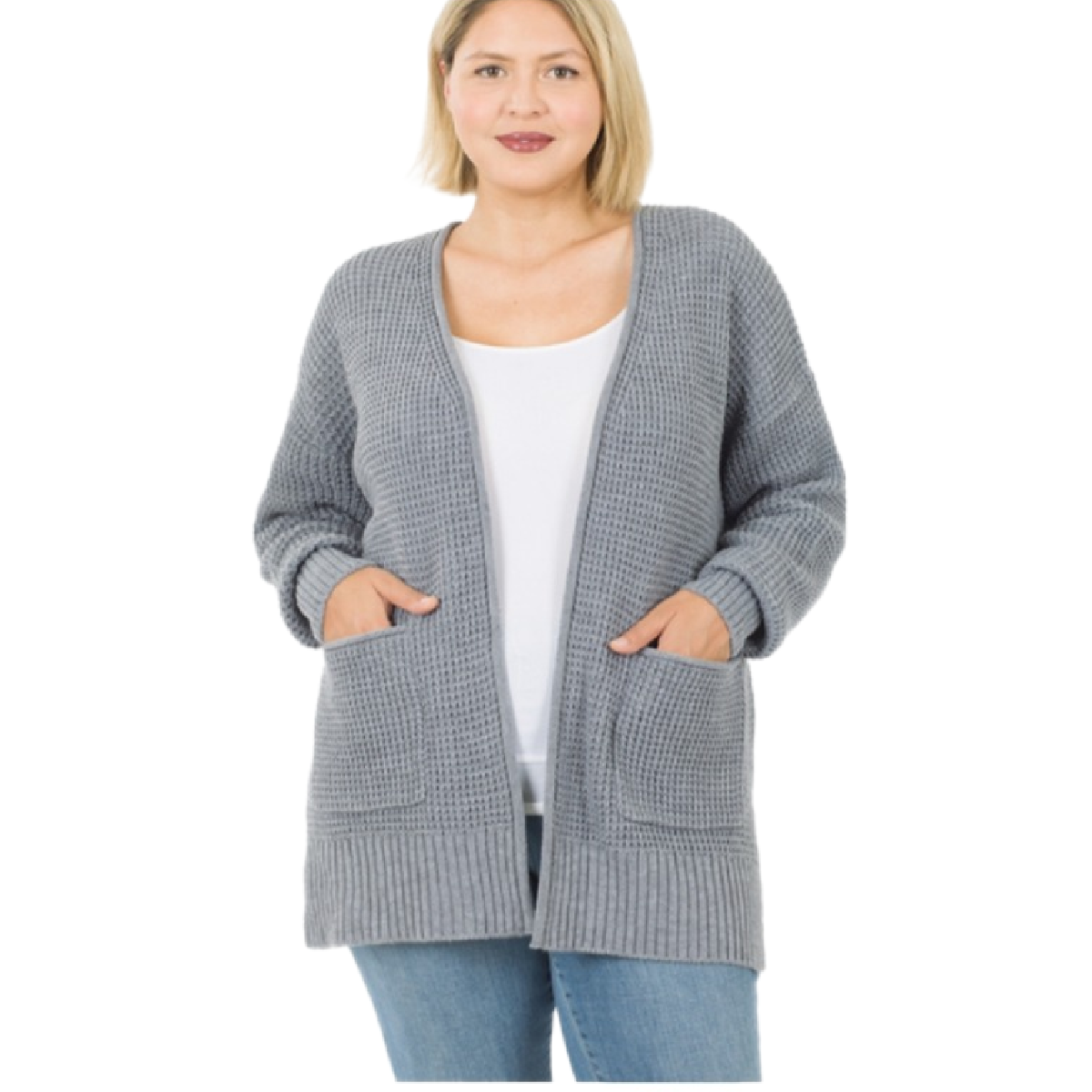 Cora Curvy Open Cardigan