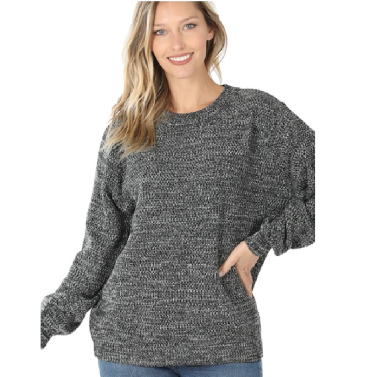 Charcoal Melange Sweater