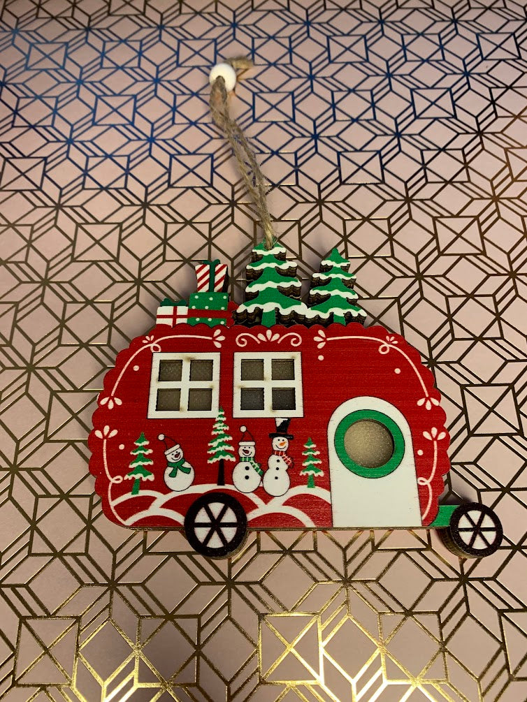 Light Up Camper Ornament