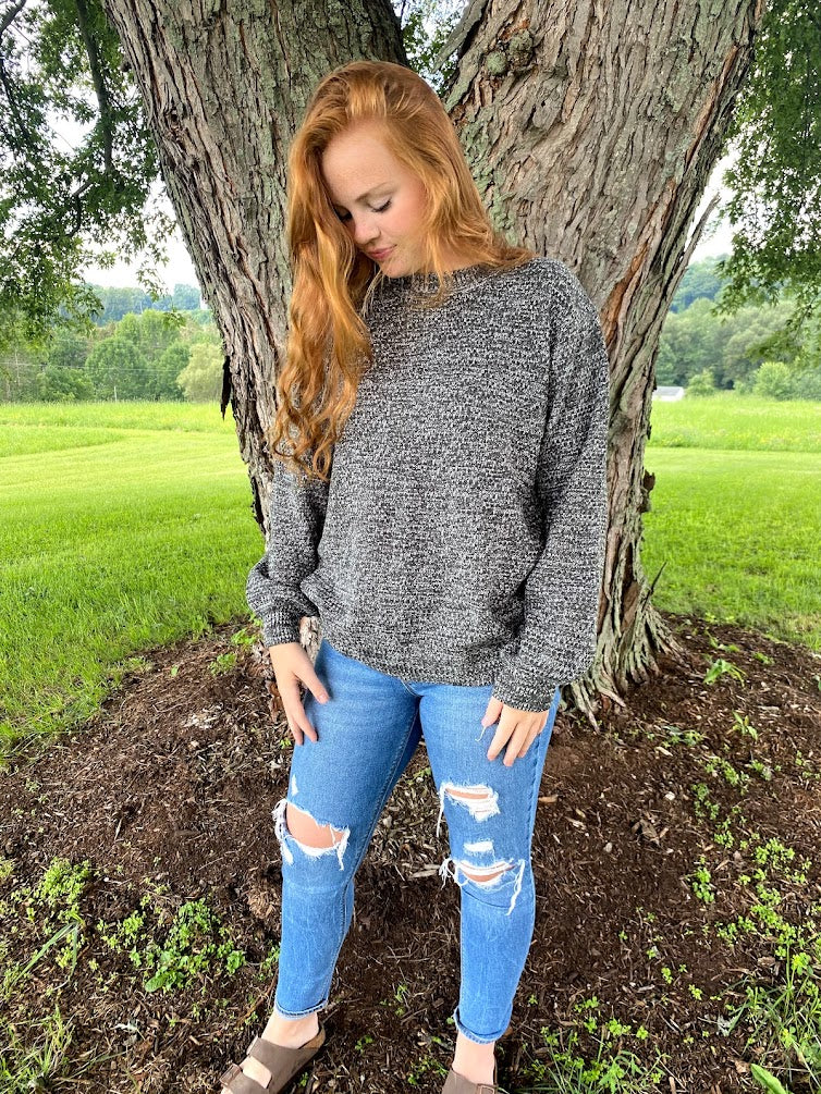 Charcoal Melange Sweater