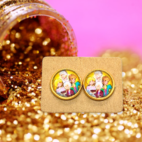 Golden Girls Stud Earrings