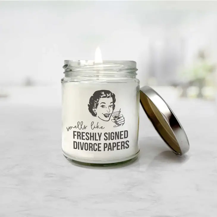 Smells Like Freshly Signed Divorce Papers | Soy Wax Candle