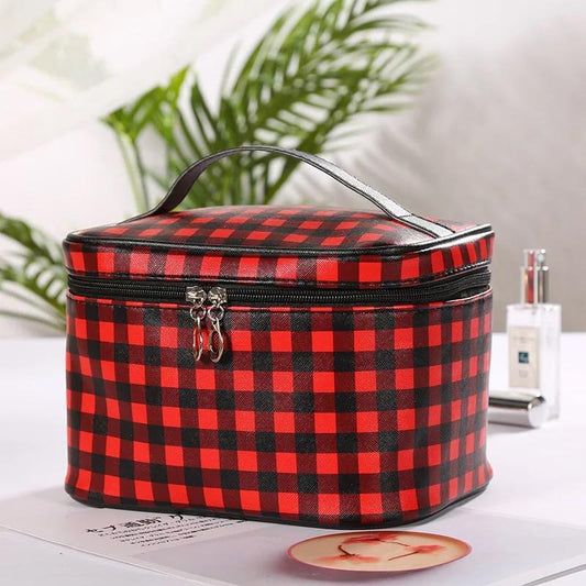 Buffalo Plaid Make Up Bag