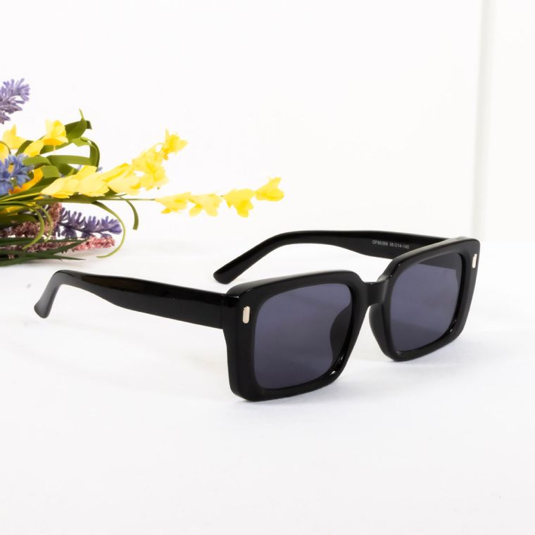 Raina Retro Rectangle Frame Sunglasses